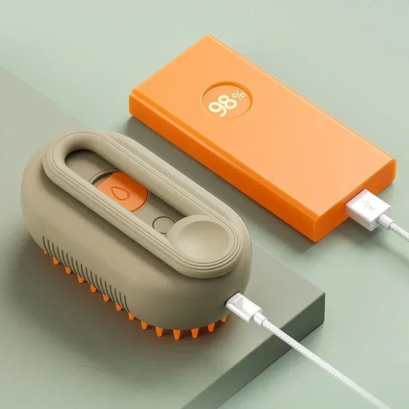 Steamy Pet Brush – 3-in-1